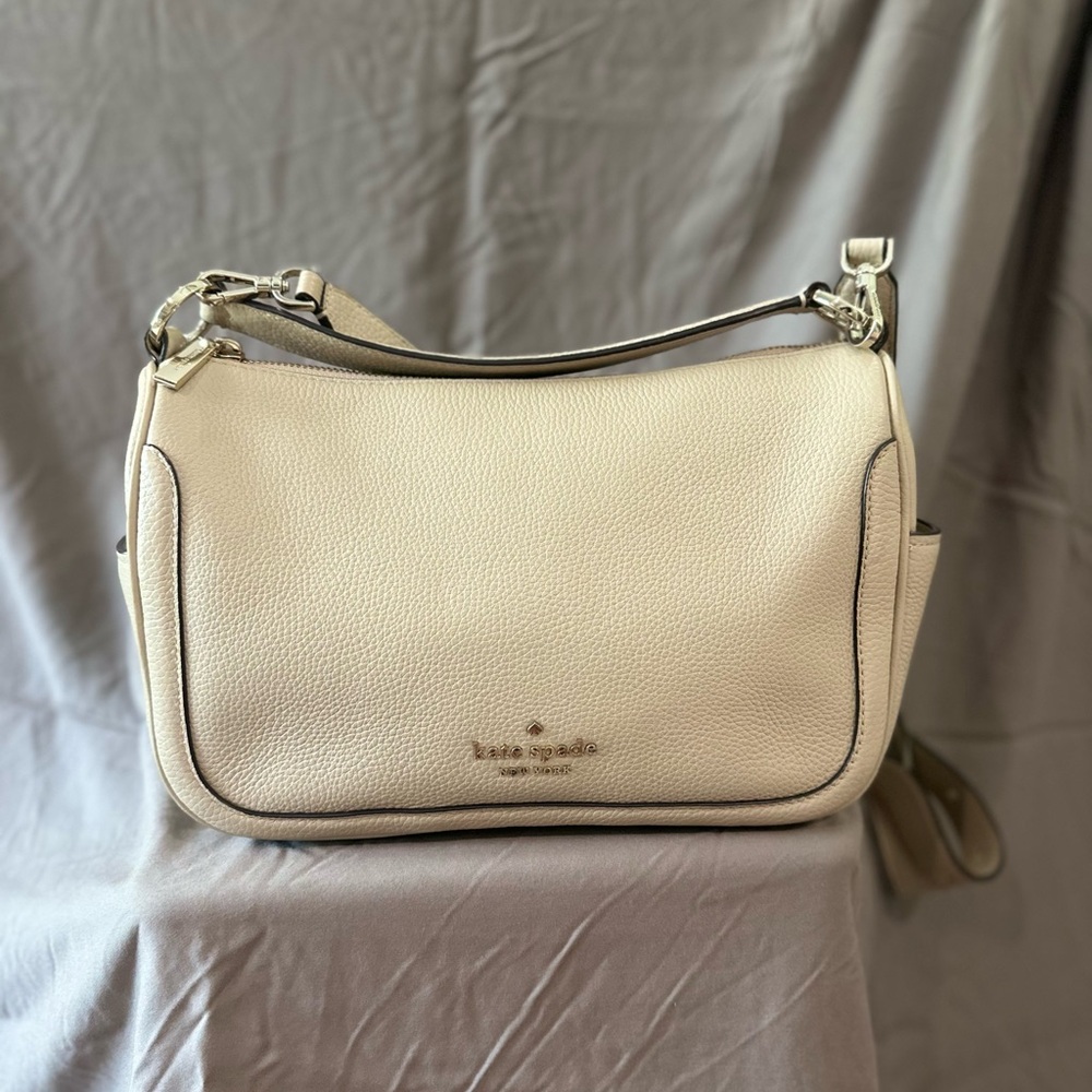 Kate Spade Ivory Leather Shoulder Bag